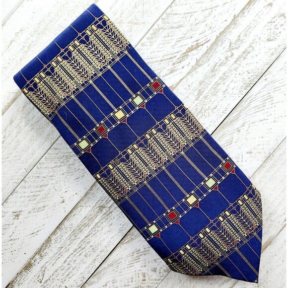 Frank Lloyd Wright Tree Of Life Silk Tie - Picture 2 of 8